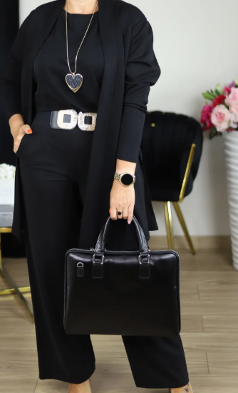 VEG | Ensemble 3 Pièces avec Cardigan Long – Confort Élégant et Style Polyvalent