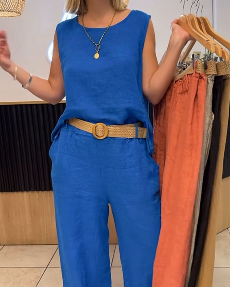 Aurélie™ – Ensemble Décontracté et Raffiné pour Printemps