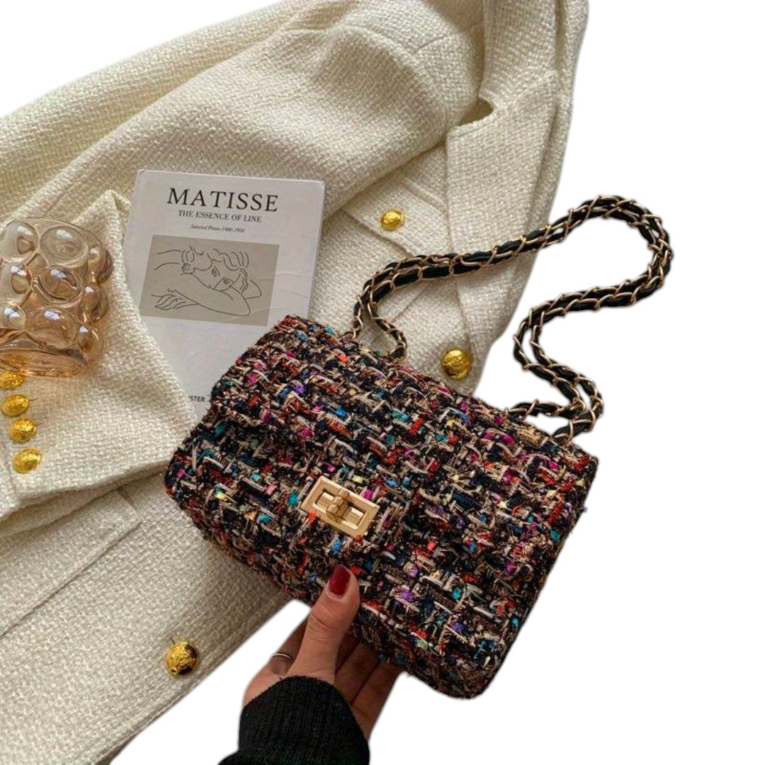 BODIL – Sac en Tweed Élégant et Pratique