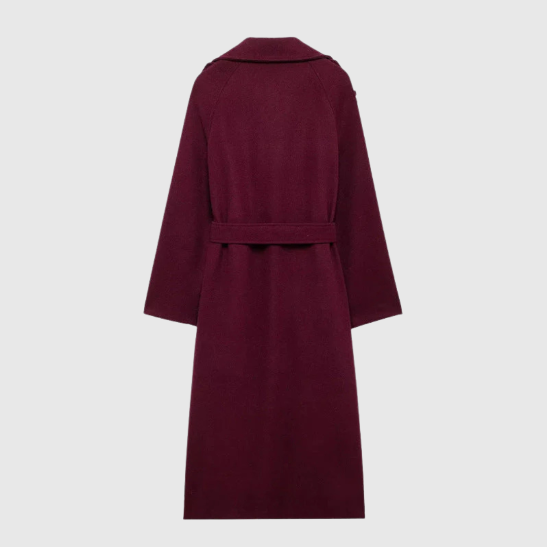 Merlin – Manteau classique élégant rouge bordeau