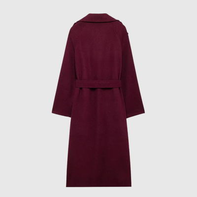 Merlin – Manteau classique élégant rouge bordeau