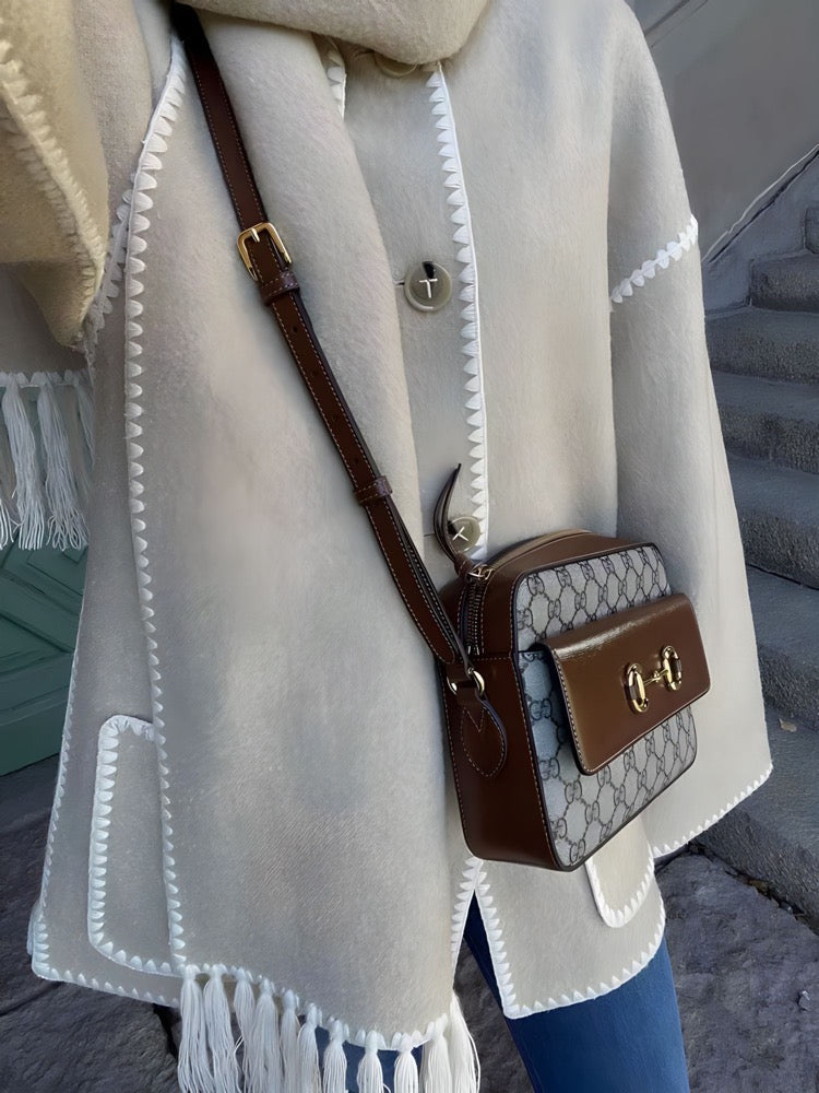 Calista - Veste Châle à Franges Élégante et Confortable