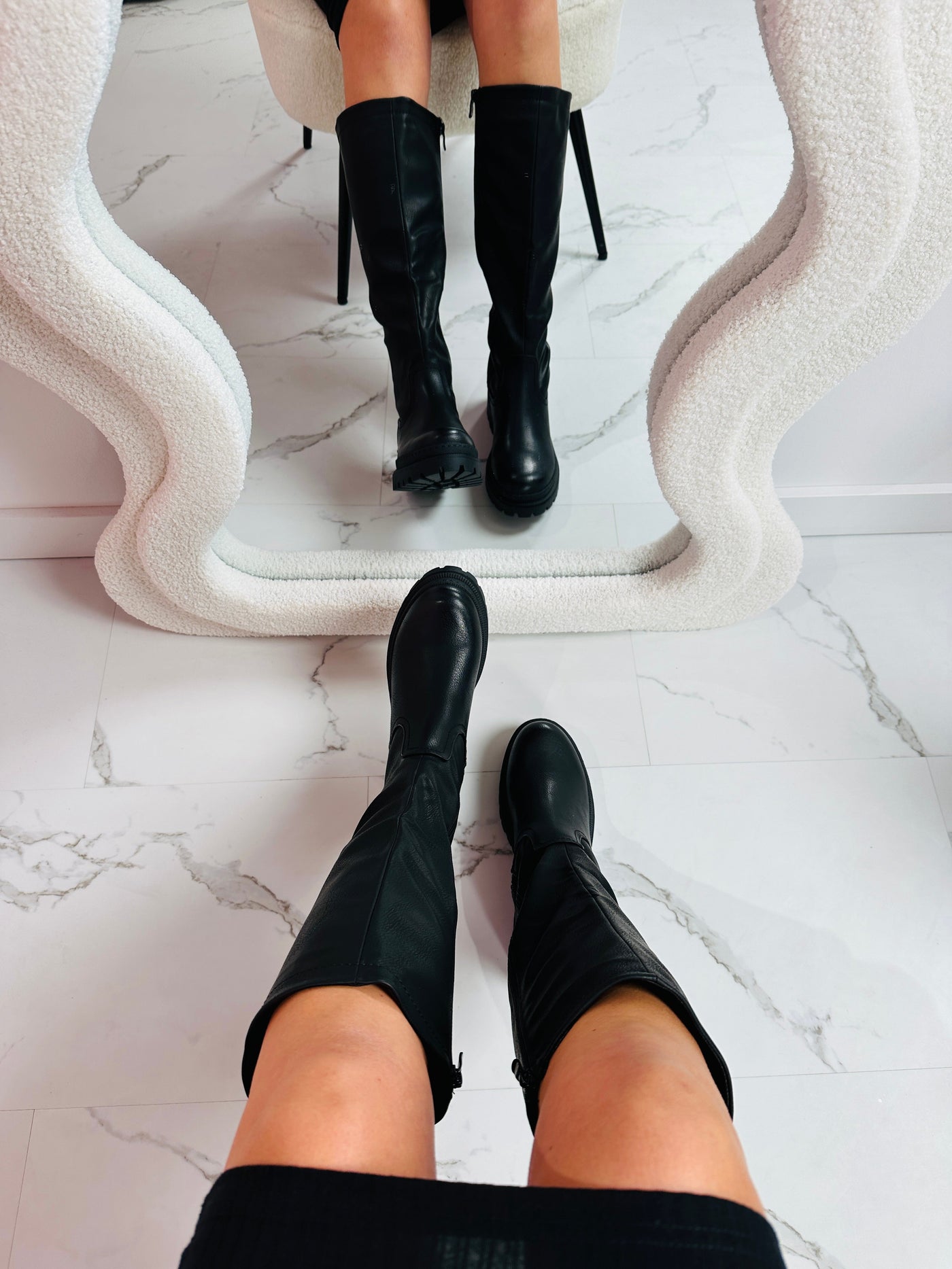 Vianeta – Bottes Noires Élégantes