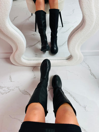 Vianeta – Bottes Noires Élégantes