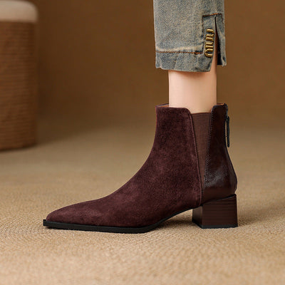 Verina | Bottines de luxe à talon moyen