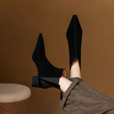 Verina | Bottines de luxe à talon moyen