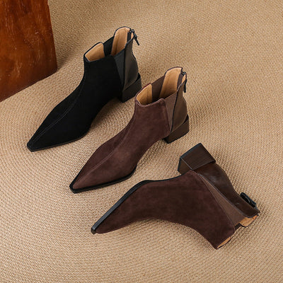 Verina | Bottines de luxe à talon moyen
