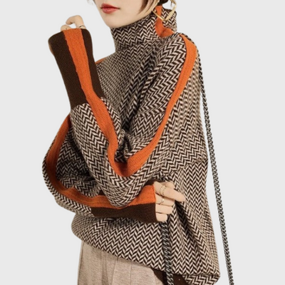 JUSTINA-Pull à col roulé