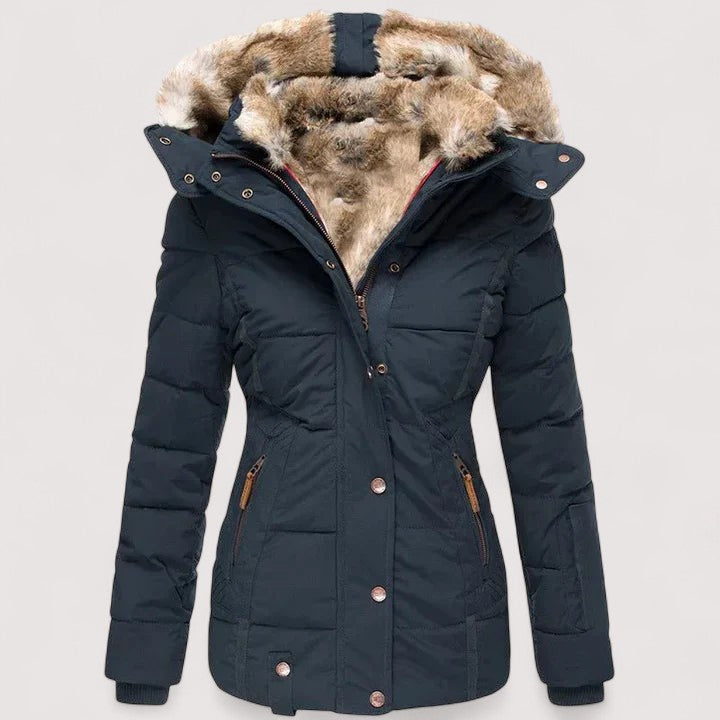 Maryli – Manteau d’Hiver Chaud avec Doublure en Fourrure