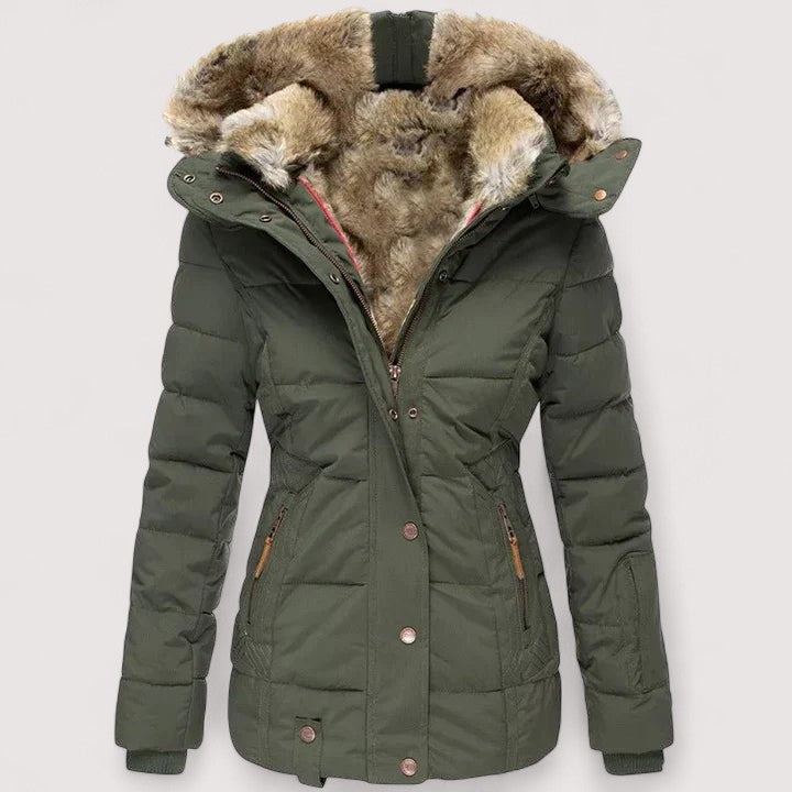 Maryli – Manteau d’Hiver Chaud avec Doublure en Fourrure